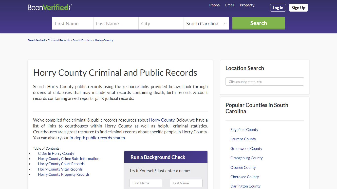 Horry County Arrest Records in SC - Court & Criminal ...